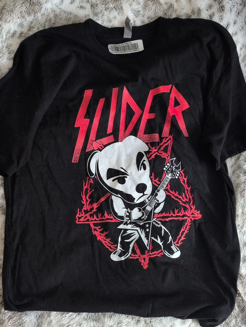 Animal Crossing Black 'Slider' Graphic Tee
